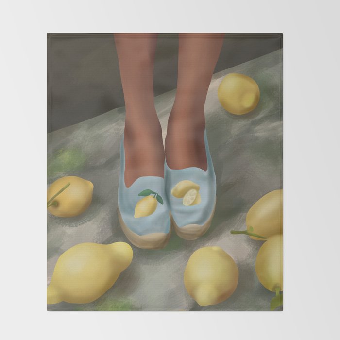 Lemon Steps Throw Blanket Gallery Image 2