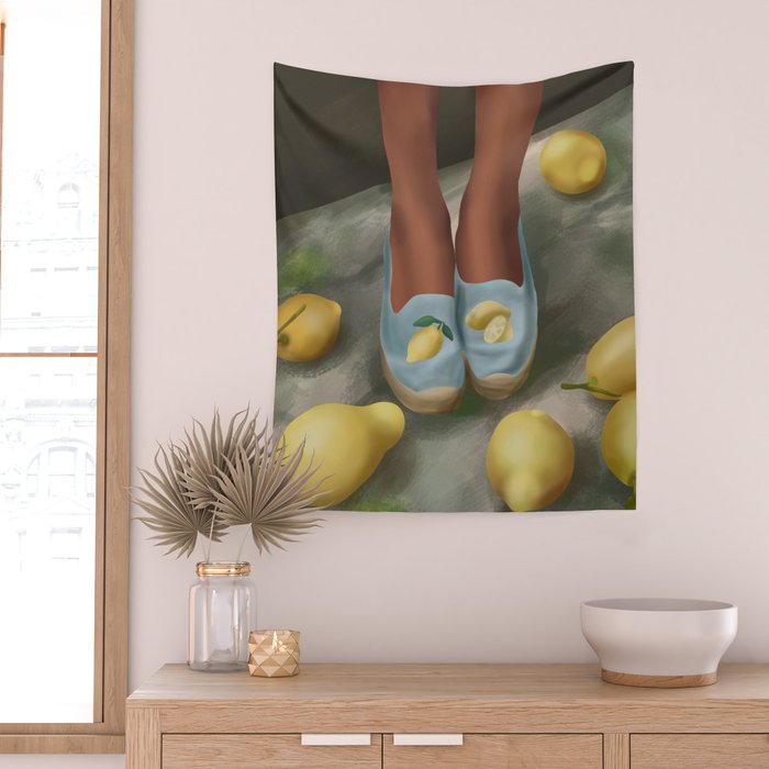 Lemon Steps Wall Tapestry Gallery Image 2
