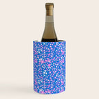 Pink and blue pop art ditsy Wine Chiller Gallery Image 1