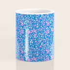 Pink and blue pop art ditsy Coffee Mug Gallery Image 4
