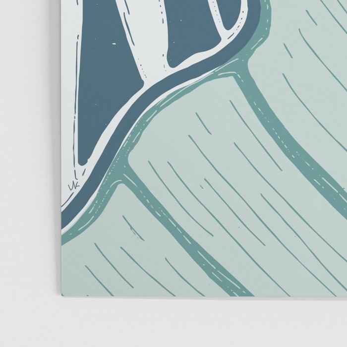 Make Waves Linocut Poster Gallery Image 3