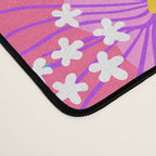 Bold Hibiscus Floral Hot Pink Summer Desk Mat Gallery Image 4