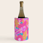 Bold Hibiscus Floral Hot Pink Summer Wine Chiller Gallery Image 1