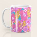 Bold Hibiscus Floral Hot Pink Summer Coffee Mug Gallery Image 3