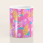Bold Hibiscus Floral Hot Pink Summer Coffee Mug Gallery Image 4