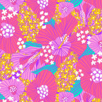 Bold Hibiscus Floral Hot Pink Summer Coffee Mug Gallery Image 2
