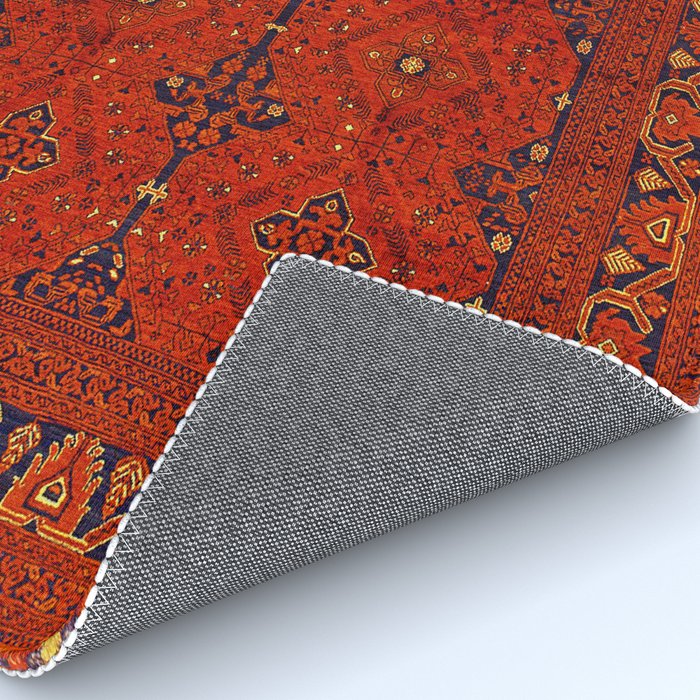 N194 - Red Berber Atlas Oriental Traditional Moroccan Style Rug Gallery Image 4