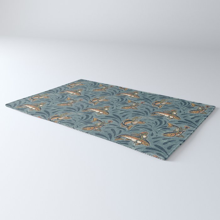 Rodeo Frogs - Blue Rug Gallery Image 3