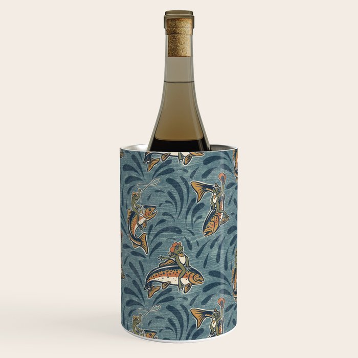 Rodeo Frogs - Blue Wine Chiller Gallery Image 1
