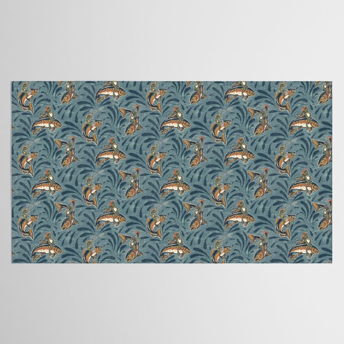 Rodeo Frogs - Blue Tablecloth Gallery Image 2