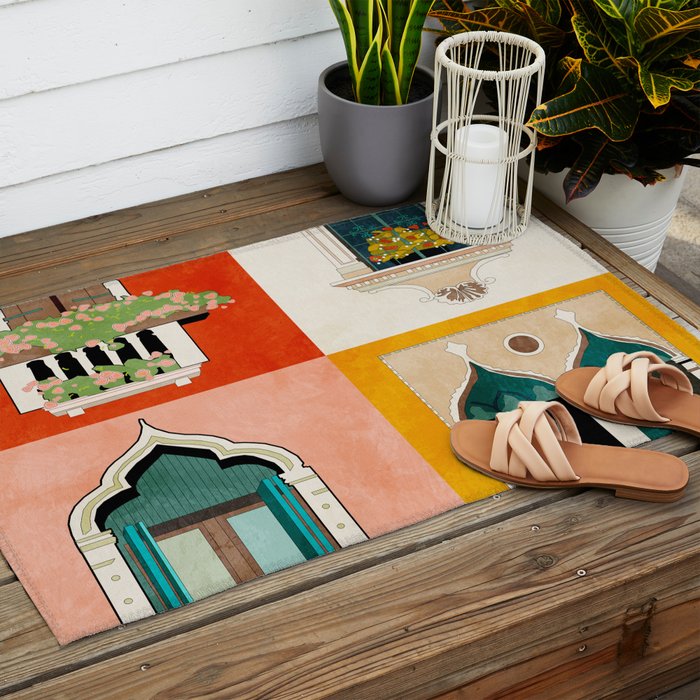 venice windows Outdoor Rug Gallery Image 2