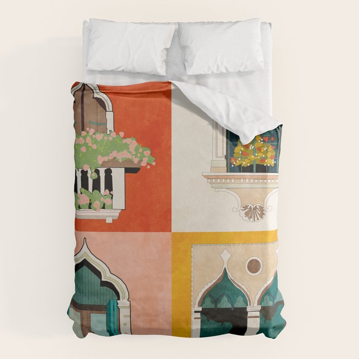 venice windows Duvet Cover Gallery Image 1