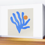 Jazz Blue Leaf: Matisse Series 02 | Mid-Century Edition Wall Mural Gallery Image 2
