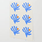 Jazz Blue Leaf: Matisse Series 02 | Mid-Century Edition Wallpaper Gallery Image 2
