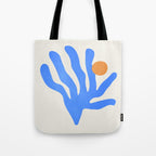 Jazz Blue Leaf: Matisse Series 02 | Mid-Century Edition Tote Bag Gallery Image 1