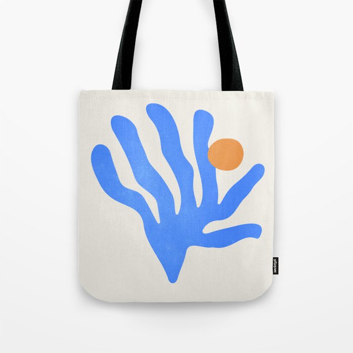 Jazz Blue Leaf: Matisse Series 02 | Mid-Century Edition Tote Bag Gallery Image 1