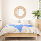 Jazz Blue Leaf: Matisse Series 02 | Mid-Century Edition Duvet Cover Gallery Image 3