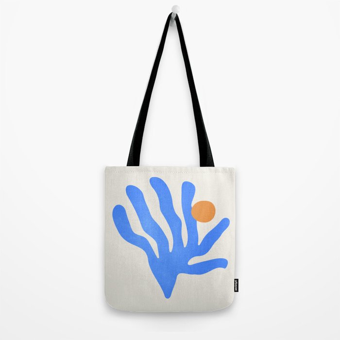 Jazz Blue Leaf: Matisse Series 02 | Mid-Century Edition Tote Bag Gallery Image 2