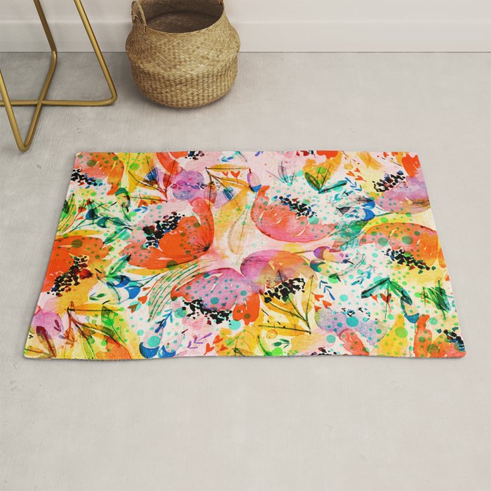 flowered Rug Gallery Image 1