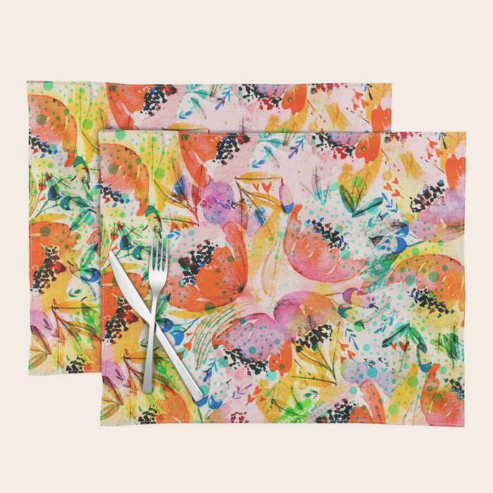 flowered Placemat Gallery Image 1