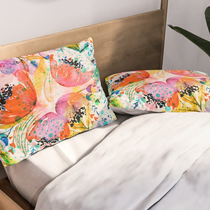 flowered Pillow Sham Gallery Image 2
