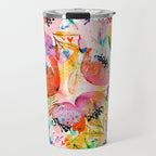flowered Travel Mug Gallery Image 1