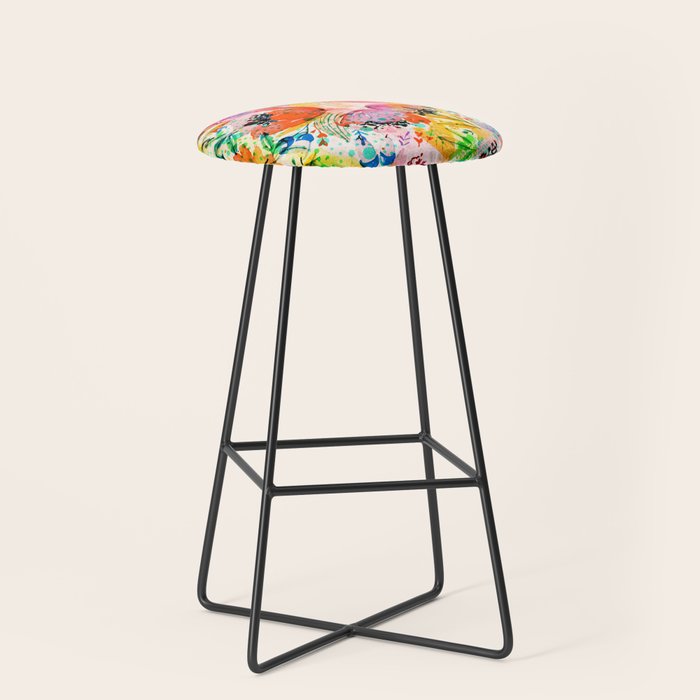 flowered Stool Gallery Image 1
