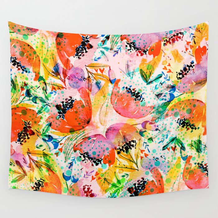 flowered Wall Tapestry Gallery Image 4