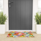 flowered Welcome Mat Gallery Image 3
