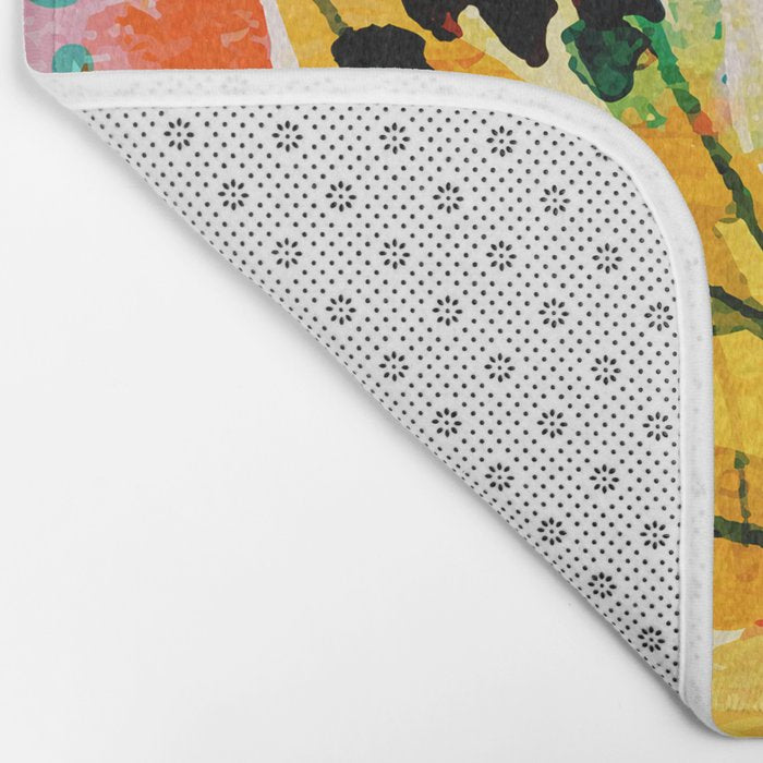 flowered Bath Mat Gallery Image 2