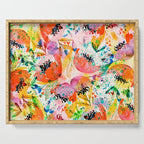 flowered Serving Tray Gallery Image 1