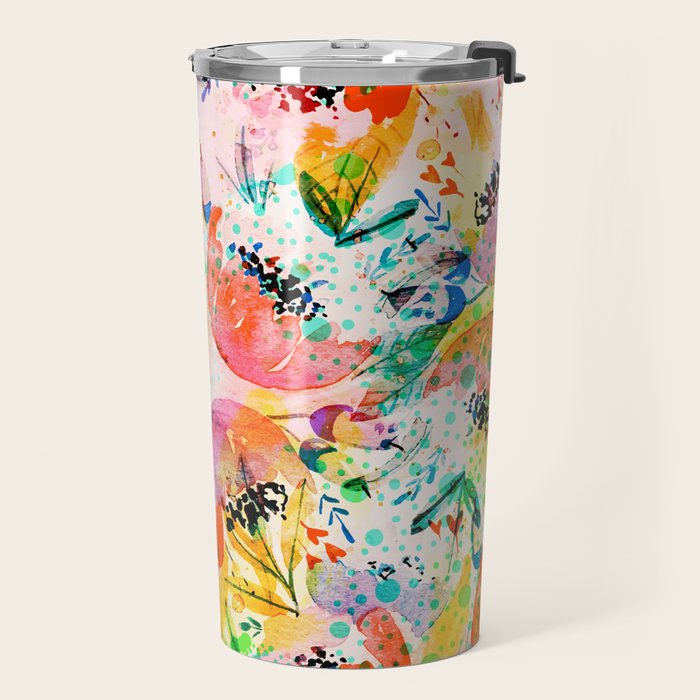 flowered Travel Mug Gallery Image 2