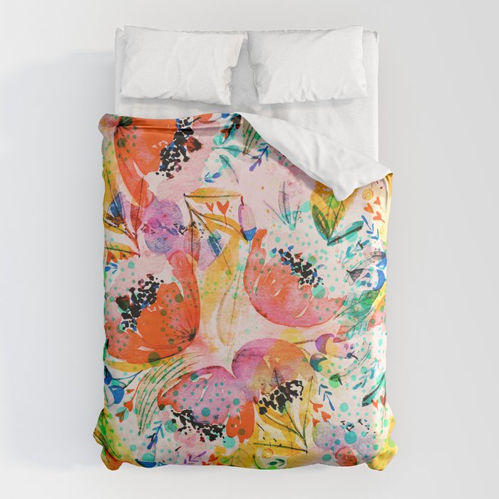 flowered Duvet Cover Gallery Image 1