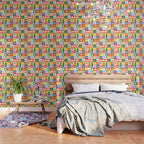Christmas geometric mosaic art pattern Wallpaper Gallery Image 3