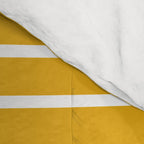 Minimal, Geometric Stripes Pattern in Yellow Comforter Gallery Image 4