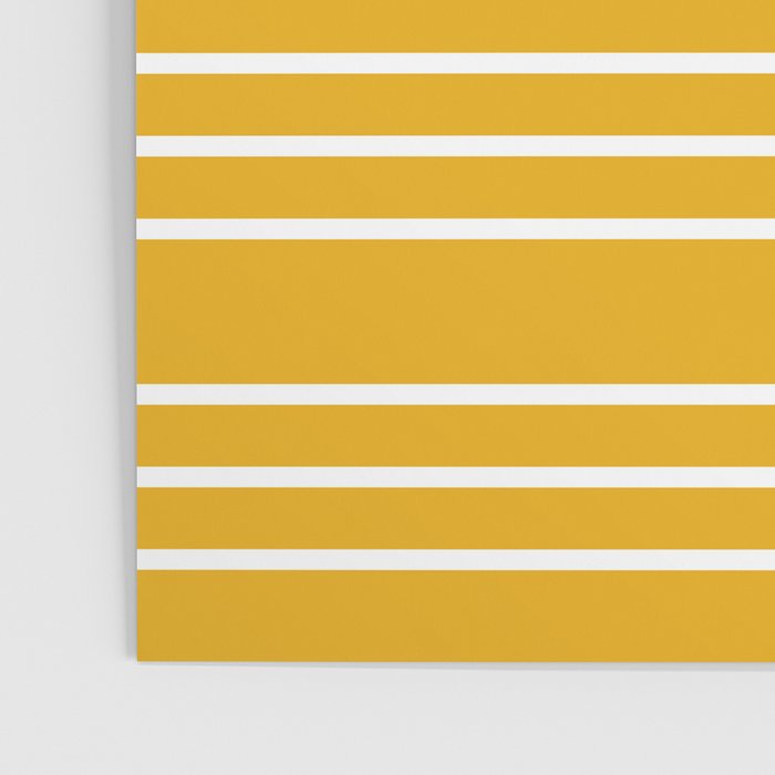 Minimal, Geometric Stripes Pattern in Yellow Poster Gallery Image 3