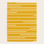 Minimal, Geometric Stripes Pattern in Yellow Poster Gallery Image 4