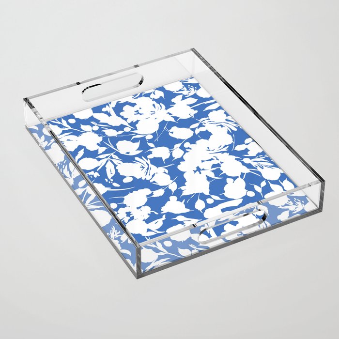 Floral Simplistic Silhouettes B Acrylic Tray Gallery Image 1