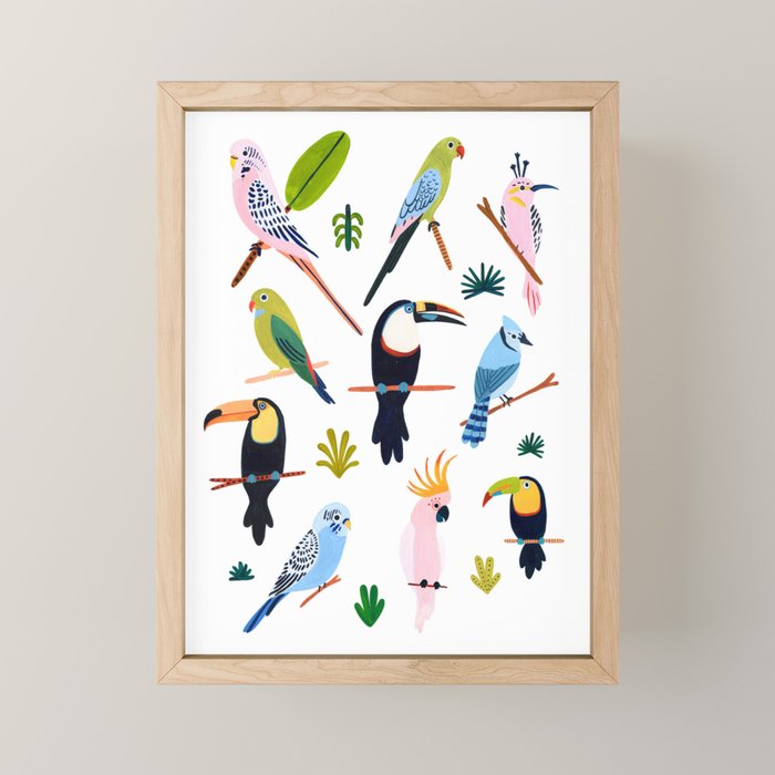 Birds of the Rainforest Mini Art Print Gallery Image 1