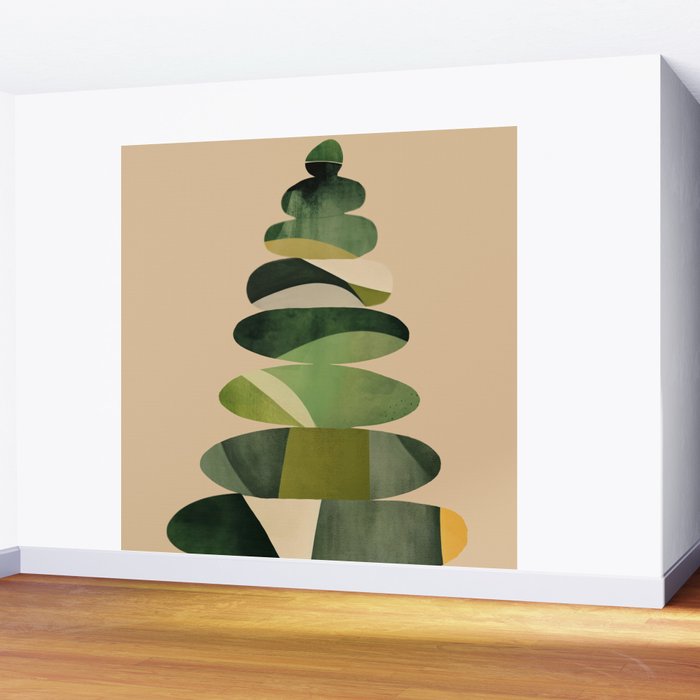 Abstract and Modern Stones Art 2 Wall Mural Gallery Image 2