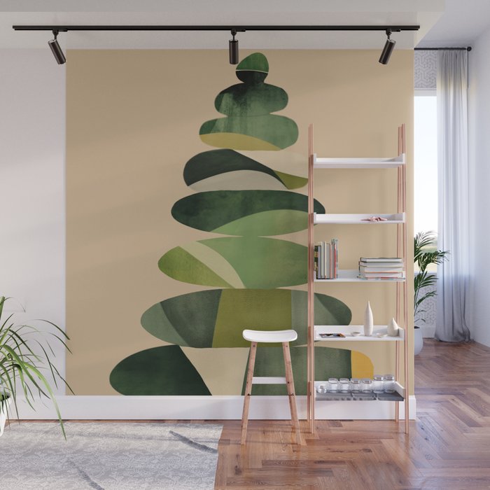 Abstract and Modern Stones Art 2 Wall Mural Gallery Image 1