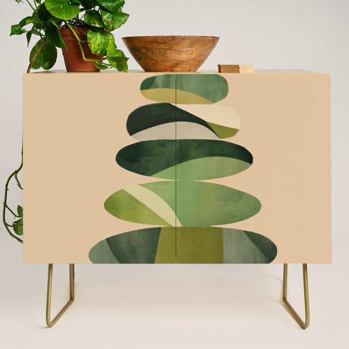 Abstract and Modern Stones Art 2 Credenza Gallery Image 1