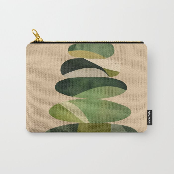 Abstract and Modern Stones Art 2 Carry All Pouch Gallery Image 1