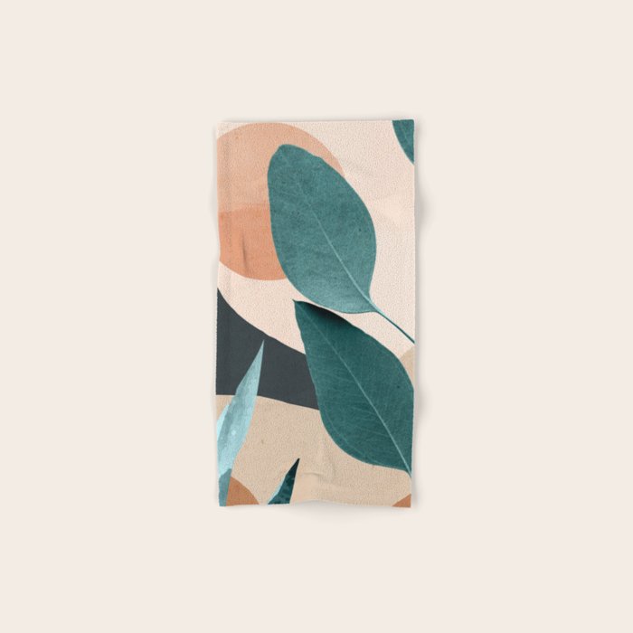 Abstract Art Tropical Leaves 9 Bath Towel Gallery Image 1