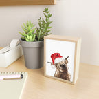 Christmas Highland Cow Mini Art Print Gallery Image 2