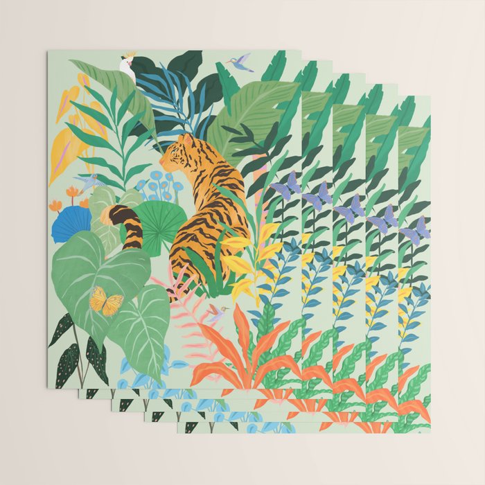 Tiger in Jungle  Wrapping Paper Gallery Image 3