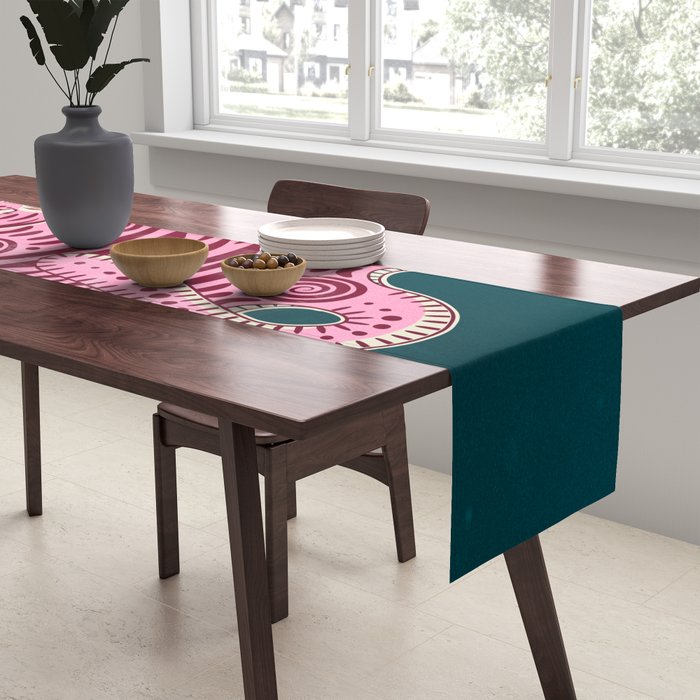 King Of The Jungle 02: Pink Tiger Edition Table Runner Gallery Image 2