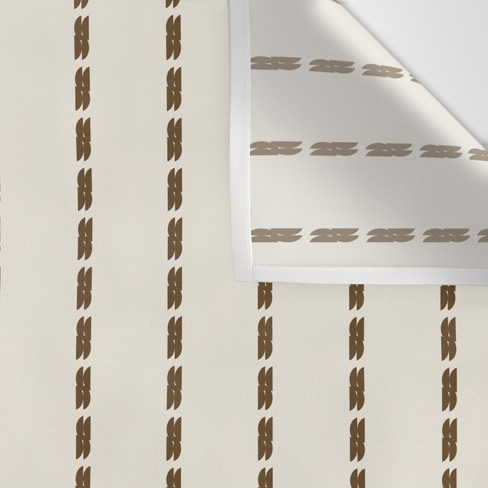 Dashed Lines (Cream & Chocolate) Wall Tapestry Gallery Image 3
