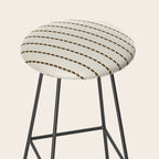 Dashed Lines (Cream & Chocolate) Stool Gallery Image 2