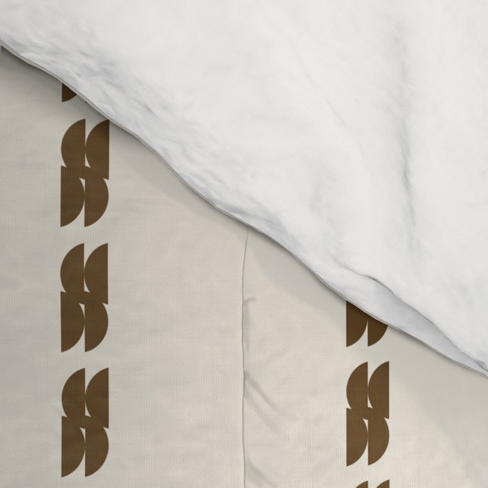 Dashed Lines (Cream & Chocolate) Comforter Gallery Image 4